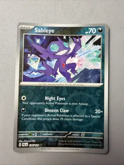 Pokemon TCG * SV Paldea Evolved * 136/193 Sableye REVERSE HOLO RARE * NM - Image 1