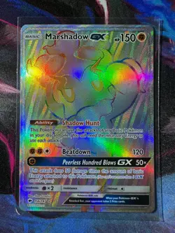 Marshadow GX 156/147 Burning Shadows Sun & Moon Secret Rare Pokemon TCG NM - Image 1