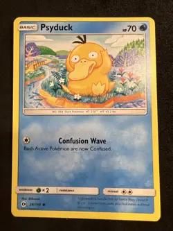 Psyduck 28/149 Common SM Base Set Pokemon 2017 - Image 1