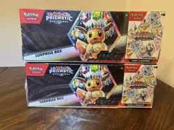 Pokemon Prismatic Evolutions Surprise Box X2 Sams Club New/sealed - Image 1