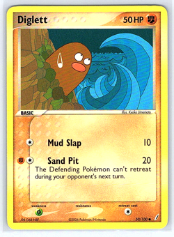 Diglett 50/100 Crystal Guardians NM/LP Pokemon Card - Image 1