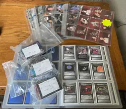 Large Collection of Star Trek CCG Cards With Binder Etc 600+ Cards Mixed Sets - Image 1