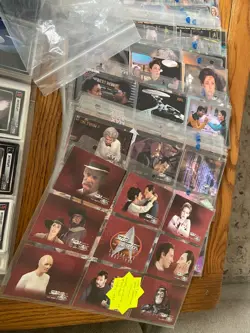 Large Collection of Star Trek CCG Cards With Binder Etc 600+ Cards Mixed Sets - Image 3