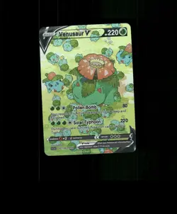 FAN-ART READ DESCRIPTION BELOW HOLO Venusaur Card Venusaur Pokemon Card p1 - Image 1