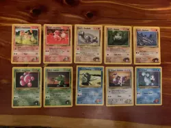 10 VINTAGE Pokemon Cards from Classic WOTC Sets!! - Image 1