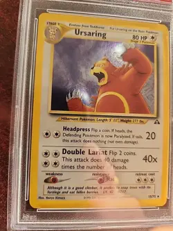 Ursaring Neo Discovery Holo Pokemon Card WOTC Mint PSA 9 - Image 2