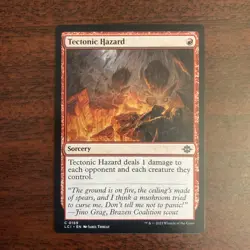 MTG Tectonic Hazard ** The Lost Caverns of Ixalan ** English - Image 1