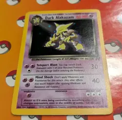 Pokemon Dark Alakazam 1/82 Holo RARE Team Rocket Set - Image 2