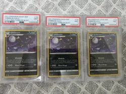 2021 POKEMON SWSH BLACK STAR PROMO TRIPLE BLISTERS PACK #129 UMBREON-HOLO PSA 9 - Image 1