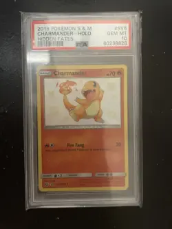 Pokemon TCG Charmander Hidden Fates SV6/SV94 Holo Shiny Holo Rare - Image 1