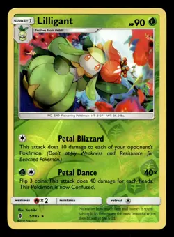 Lilligant 5/145 Rare Guardians Rising Reverse Holo Pokemon NM - Image 1