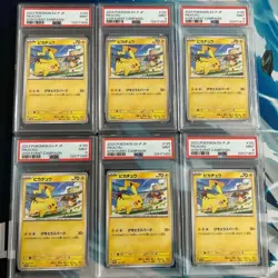 Pikachu Gym Event Campaign 120/SV-P MINT PSA 9 Japanese Graded Pokemon Card x 6 - Image 1