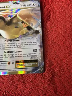Pidgeot EX 64/108 Evolutions Holo Pokemon Card Near Mint - Image 4