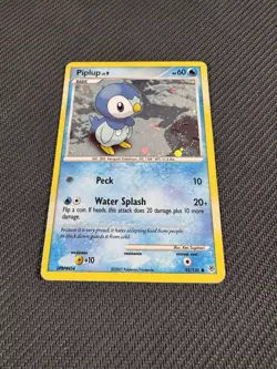 Holo Piplup 93/130 Diamond & Pearl Set Cosmo Rare 2007 Pokemon TCG LP-MP Rare - Image 3