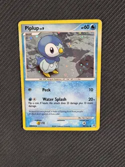 Holo Piplup 93/130 Diamond & Pearl Set Cosmo Rare 2007 Pokemon TCG LP-MP Rare - Image 4