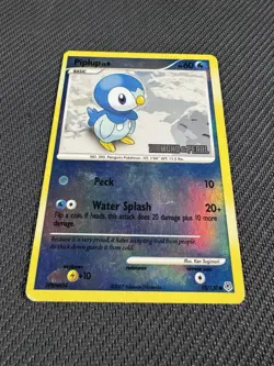 LP Stamped Piplup Reverse Holo Diamond and Pearl 93/130 Pokemon Card 2007 Rare - Image 3