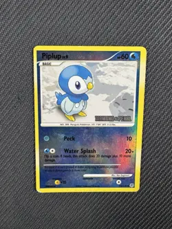 LP Stamped Piplup Reverse Holo Diamond and Pearl 93/130 Pokemon Card 2007 Rare - Image 4