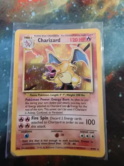 Pokemon Charizard set base 4/102 anno 1999 Vintage ENG - Image 1