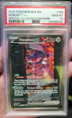 Pokemon Genesect EX #169/086 Black Bolt Special Illustration Rare PSA 10 - Image 1