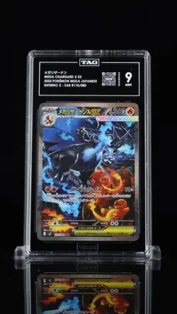 Pokemon Mega Charizard X ex 110/080 M2: Inferno X Holo (Japanese) TAG 9 - Image 1