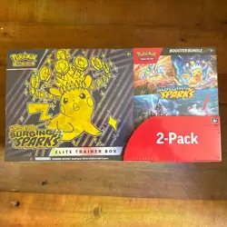 Pokemon Surging Sparks Elite Trainer Box and Booster Bundle Costco, 2-Pack - Image 1
