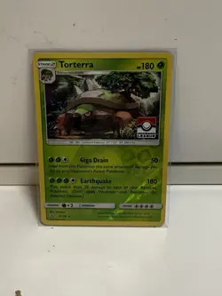 Pokemon TCG Torterra 9/156 Ultra Prism League Stamped Promo - Image 1