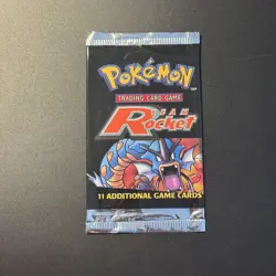 Pokemon Team Rocket EMPTY Booster Pack gyarados Artwork Vintage Packet WOTC 2000 - Image 1