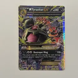M Tyranitar EX 43/98 Ultra Rare Ancient Origins Pokemon TCG Card - Image 1