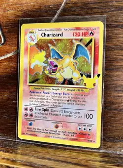 CHARIZARD 4/102 Celebrations: Classic Collection 25th Ann Pokemon NEAR MINT - Image 2