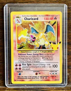 CHARIZARD 4/102 Celebrations: Classic Collection 25th Ann Pokemon NEAR MINT - Image 3