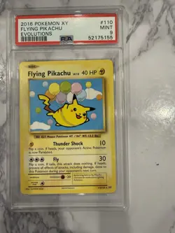 Pokemon XY Evolutions Flying Pikachu 110/108 PSA 9 - Image 1