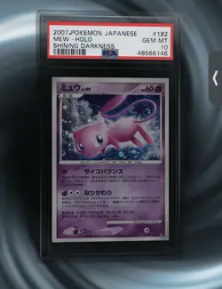 Pokemon Mew : Shining Darkness Holo Japanese PSA 10 “GEM MINT” #182 2007 - Image 1