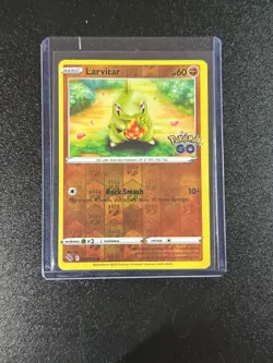 Larvitar 37/78 Pokemon Go Reverse Holo - Image 1