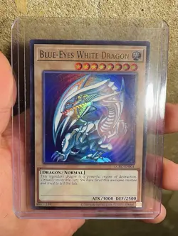 Blue-Eyes White Dragon (Version 2) LCKC-EN001 Ultra Rare Yugioh NEAR MINT - Image 1
