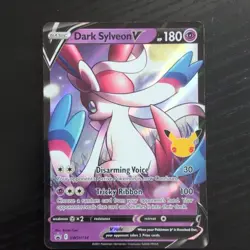 Dark Sylveon V SWSH134 Celebrations Ultra Rare Holo Promo Pokemon Card - Image 1