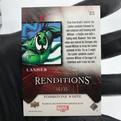 Marvel Card Lasher 23 Tombstone White /35 Fleer Upper Deck Renditions [NM] - Image 3