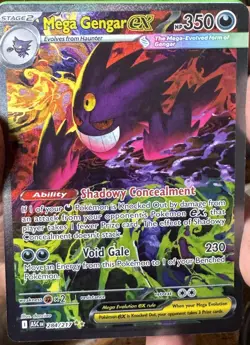 Pokemon Mega Gengar EX Holo Ability Mega Evolution Card 284/217 ASC English - Image 1