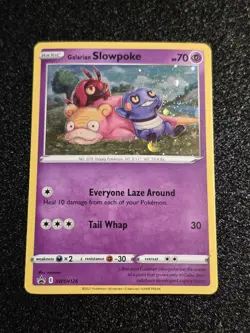 ✨Galarian Slowpoke ✨🌀Cosmo Holo🌀 Sword & Shield Promo Cards - Image 1