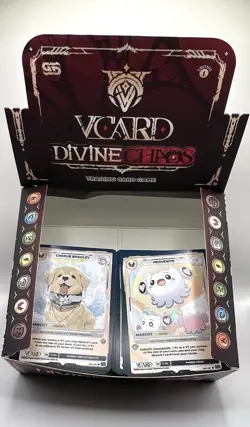 VCard Set 3: Divine Chaos First Edition Booster Box (OPENED) - Bulk Cards - Image 2