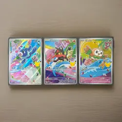Pokemon TCG- First Partner Illustration Collection Series 1-Alola Gen 7 Starters - Image 1