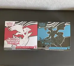 Pokemon TCG Black Bolt & White Flare Elite Trainer Box ETB Lot of 2x Sealed New - Image 1