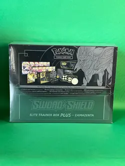 Pokemon TCG Sword & Shield Zamazenta ETB Elite Trainer Box Plus Factory Sealed - Image 2