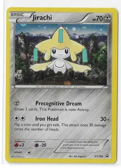 Pokemon TCG XY Jirachi XY195 Black Star Promo Cosmos Holo LP - Image 1