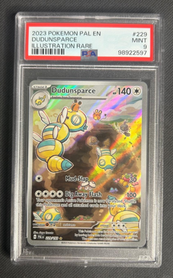 2023 Pokemon Paldea Evolved DUDUNSPARCE Illustration Rare 229/193 PSA 9 - Image 1