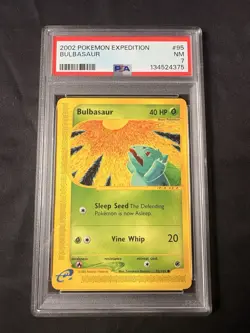 2002 POKEMON EXPEDITION 95 BULBASAUR PSA 7 - Image 1