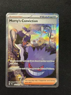 Pokemon Temporal Forces - Morty’s Conviction - 211/162 - Illustration ALT - MINT - Image 2