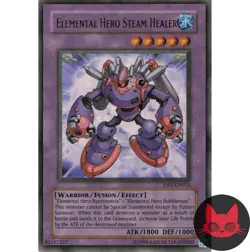 Yugioh Elemental HERO Steam Healer DP1-EN013 Ultra Rare LP - Image 1