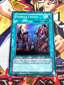 Painful Choice srl-049 (NM+) Super Rare Yu-Gi-Oh! - Image 1