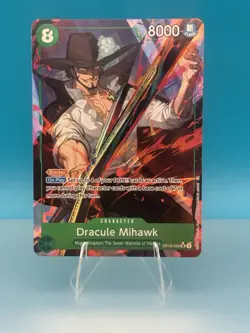 One Piece TCG Dracule Mihawk AltArt Foil SuperRare Legacy Of The Master OP12-030 - Image 1