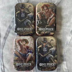 ONE PIECE CARD GAME - TIN PACK SET VOL. 2 (TS-02, OP13) x 4 - Image 1